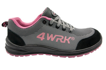 MENSA PINK S1P ESD SRC półbut, skóra welurowa/poliester 37