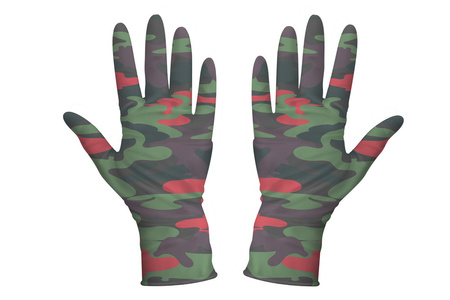 MONSOON GARDEN CAMO RED poliester/poliuretan 9/L